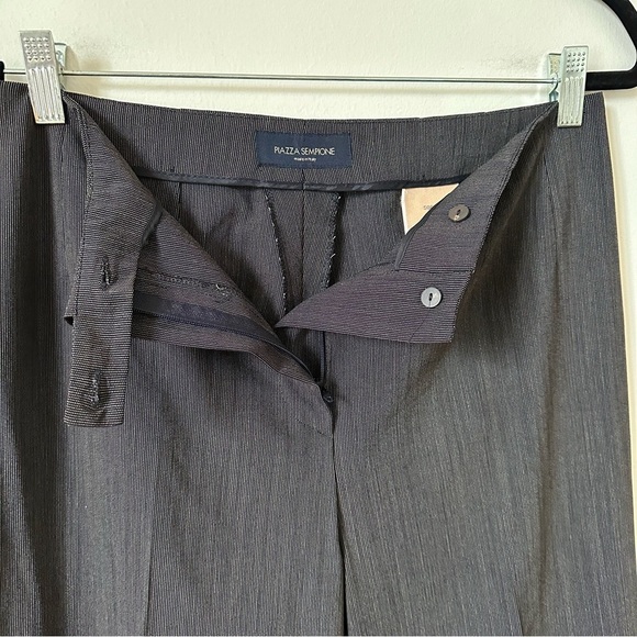 Piazza Sempione Sophia Fine Wool Pleated Pants Size IT44 - Picture 4 of 7